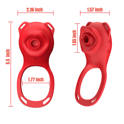 Adora Hands-Free Wearable Sucking Vibrator for Couples with Remote Control