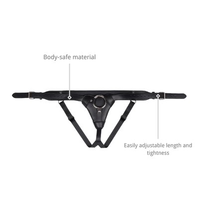 Vex Adjustable Dual-Ring Strap-On Harness