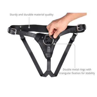 Vex Adjustable Dual-Ring Strap-On Harness