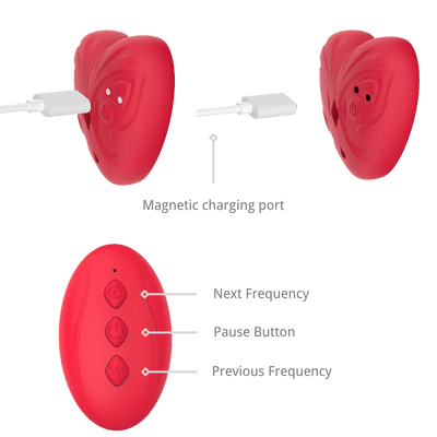 LushHeart Remote Control Nipple Vibrator