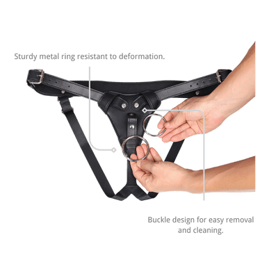 Vex Adjustable Dual-Ring Strap-On Harness